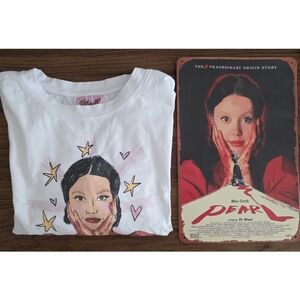 Mia Goth "Pearl" Crop T-shirt & Movie Poster Tin